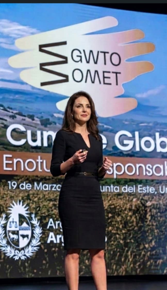 Martina Rovira speaking at the GWTO Global Summit